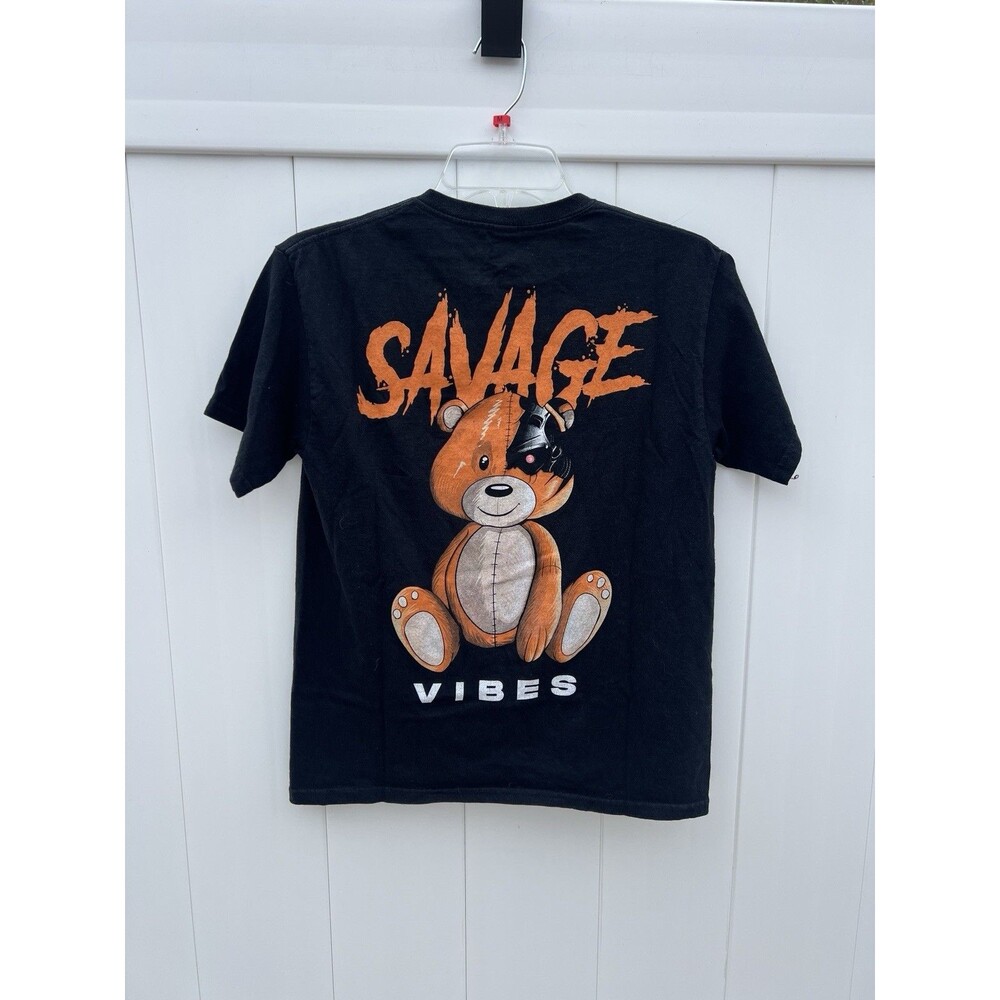 Popular Poison T Shirt Boys Large Short Sleeve Savage Vibes Bear